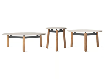 LENTO - Round ceramic garden side table by Vincent Sheppard - view 2